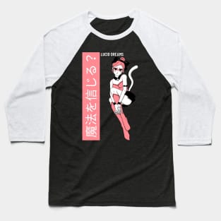 Gorgeous Kitty Girl Baseball T-Shirt